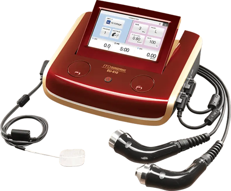 超音波と電気刺激を合わせたコンビネーション治療器（EU-910）